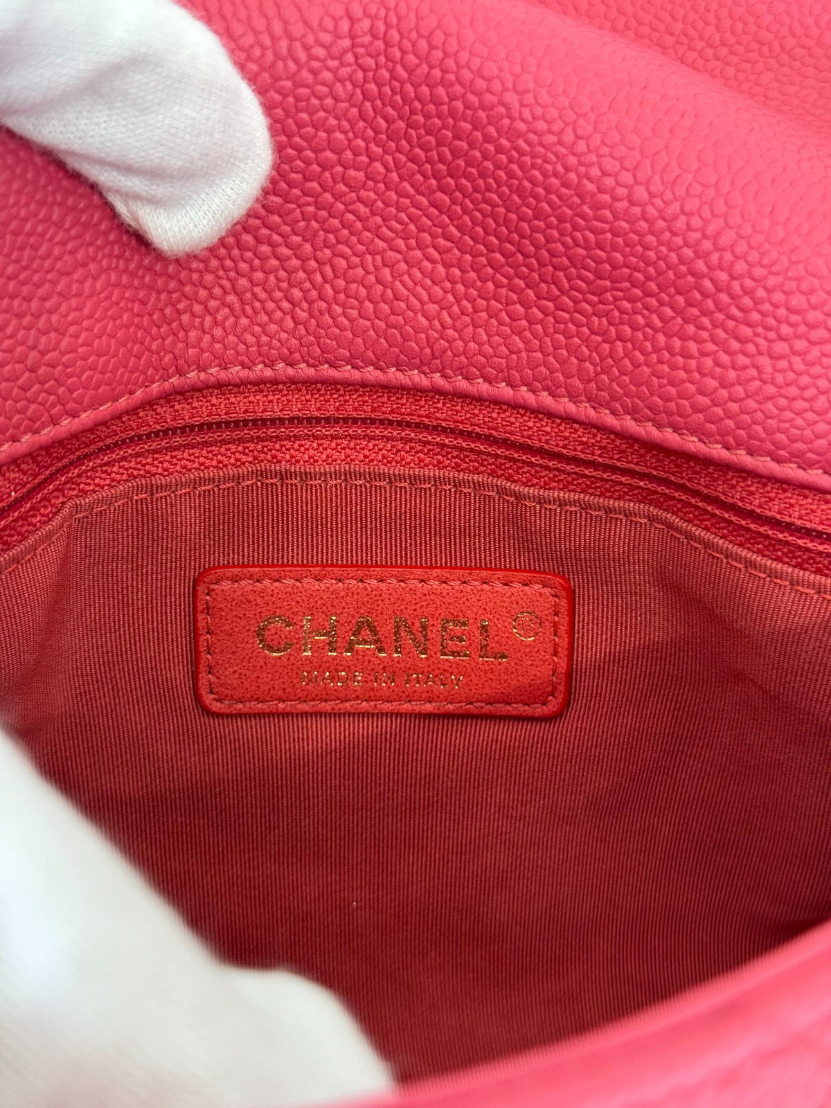 Chanel City Walk Pink Caviar Quilted Small Flap Bag