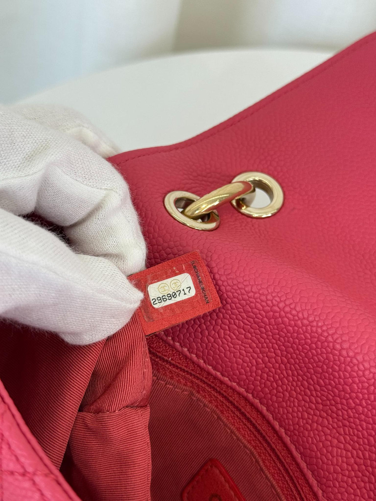Chanel City Walk Pink Caviar Quilted Small Flap Bag