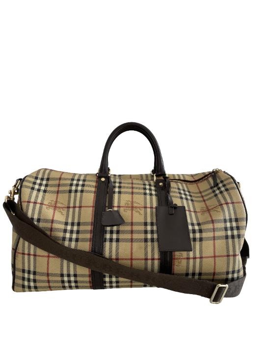Burberry Nova Check Canvas Duffle Bag