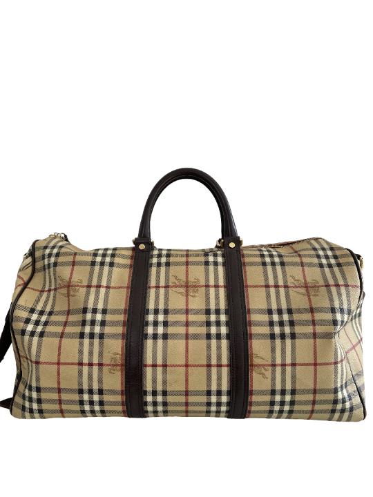 Burberry Nova Check Canvas Duffle Bag