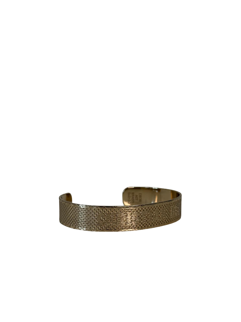 Christian Dior Code Bangle Gold-Finish Metal