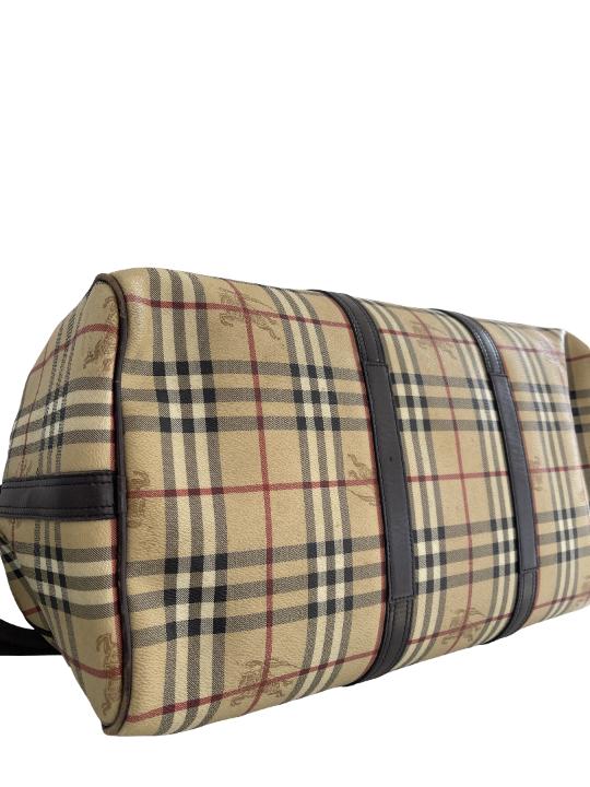 Burberry Nova Check Canvas Duffle Bag