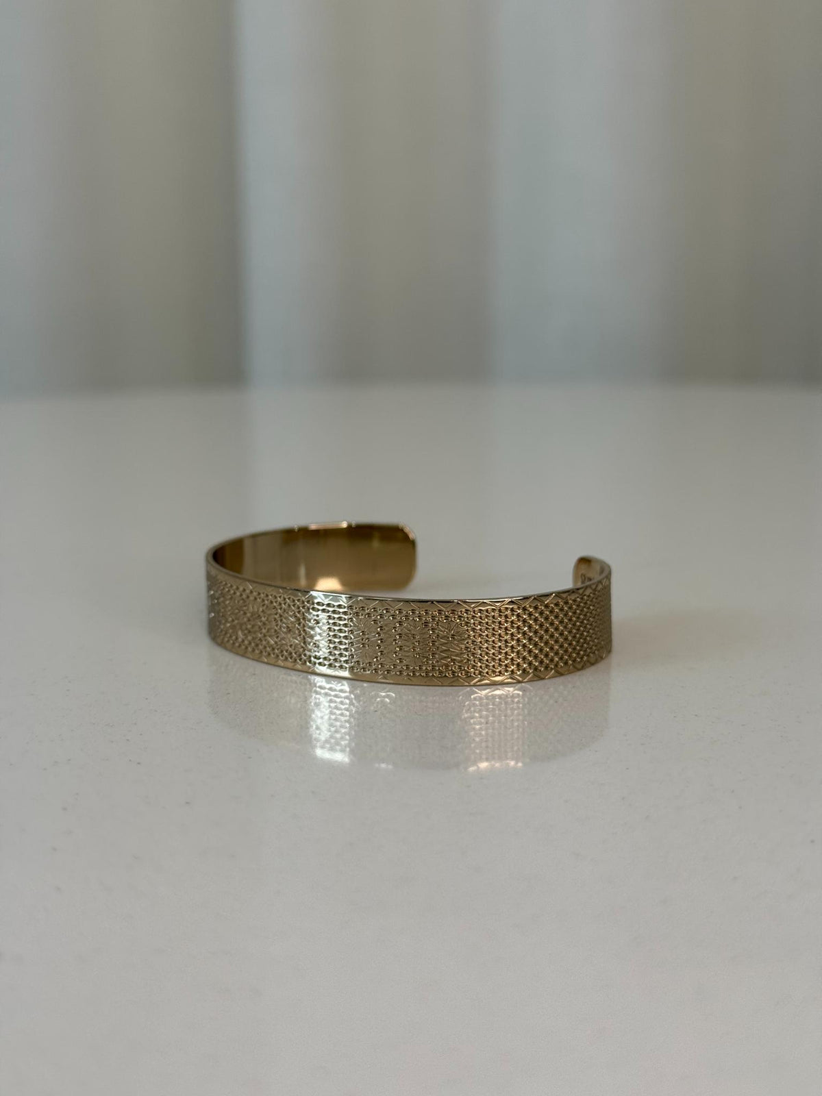 Christian Dior Code Bangle Gold-Finish Metal