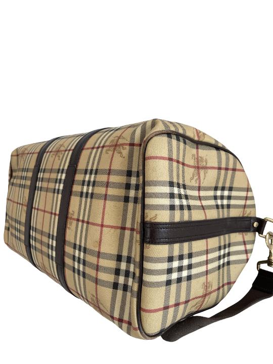 Burberry Nova Check Canvas Duffle Bag