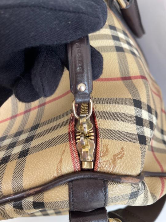 Burberry Nova Check Canvas Duffle Bag
