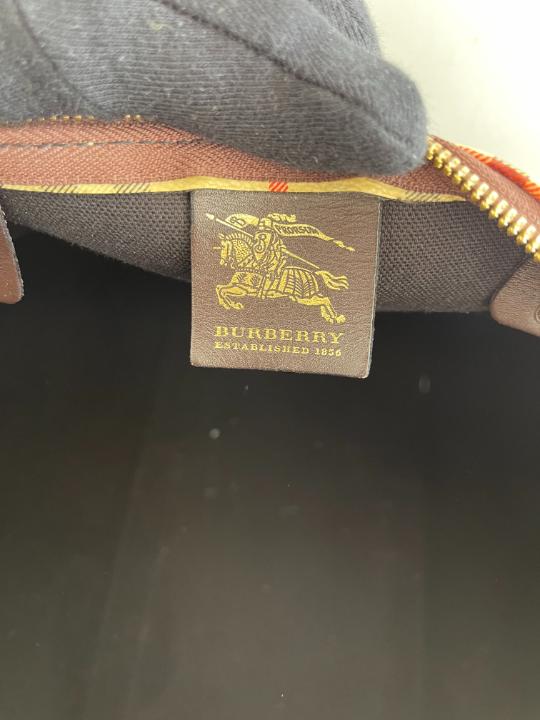 Burberry Nova Check Canvas Duffle Bag