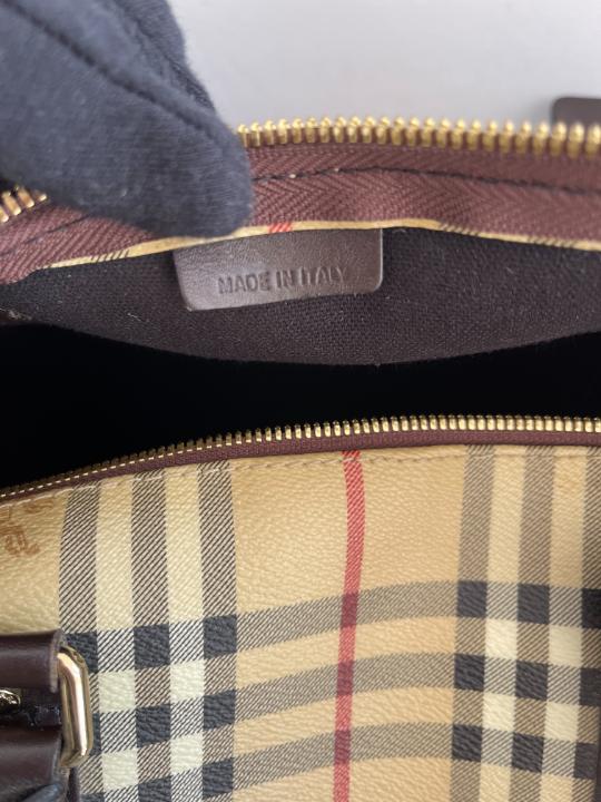 Burberry Nova Check Canvas Duffle Bag