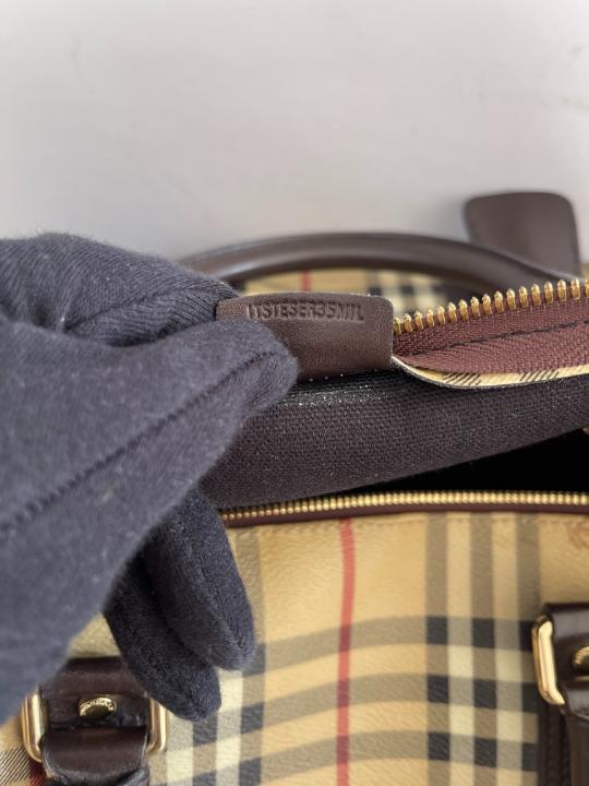 Burberry Nova Check Canvas Duffle Bag