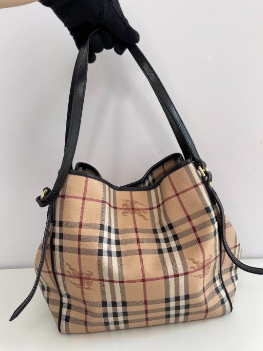 Burberry Haymarket Check Small Canterbury Tote Bag
