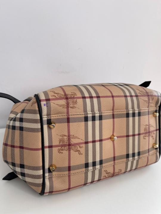 Burberry Haymarket Check Small Canterbury Tote Bag
