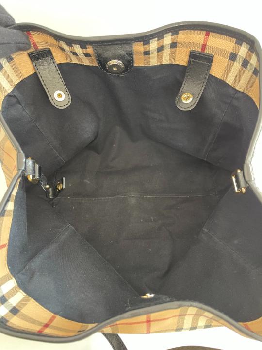 Burberry Haymarket Check Small Canterbury Tote Bag