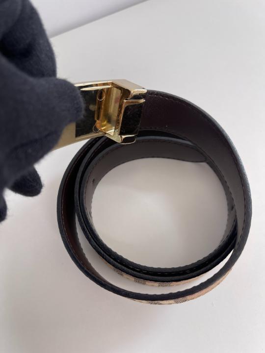 Burberry Nova Check Leather Belt