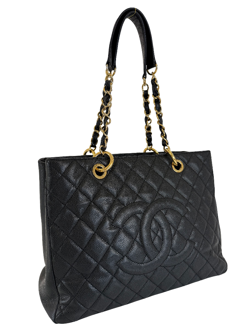 Chanel Grand Shopping Tote Black Caviar Leather (GST)