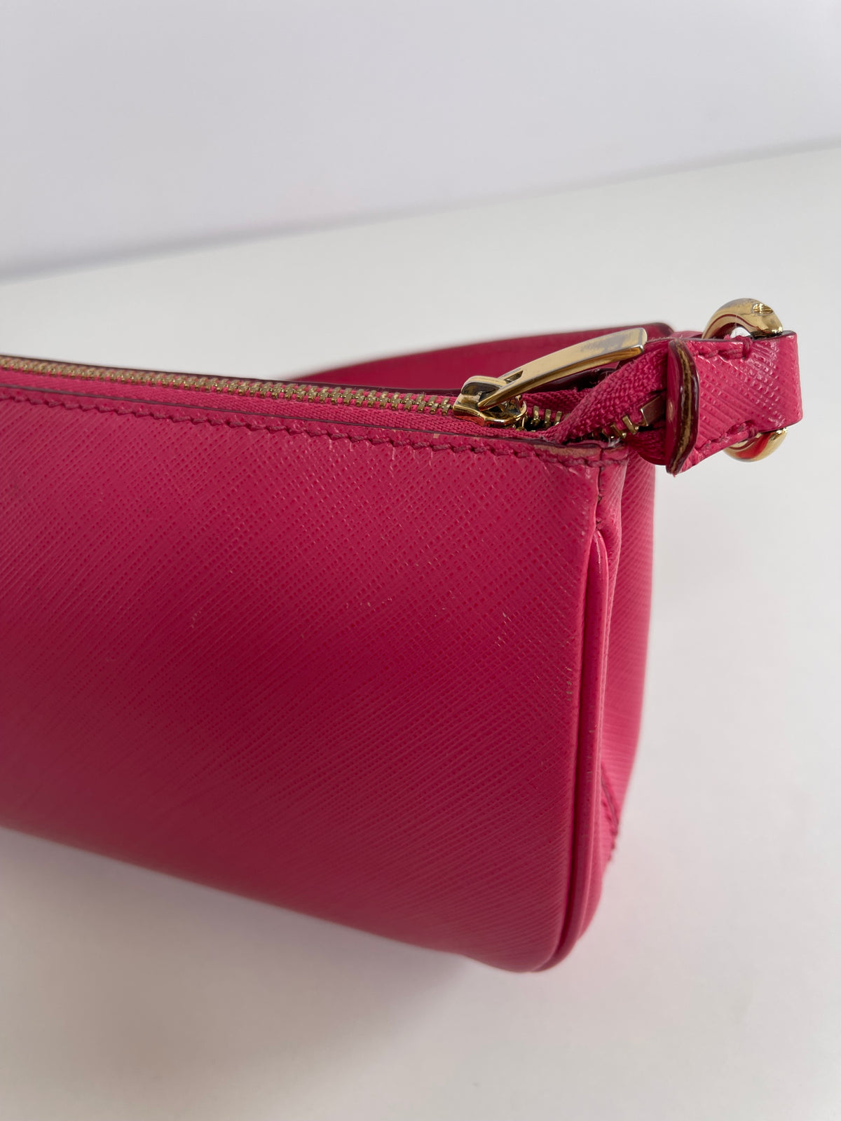 Salvatore Ferragamo Gancini Pink Leather Pochette