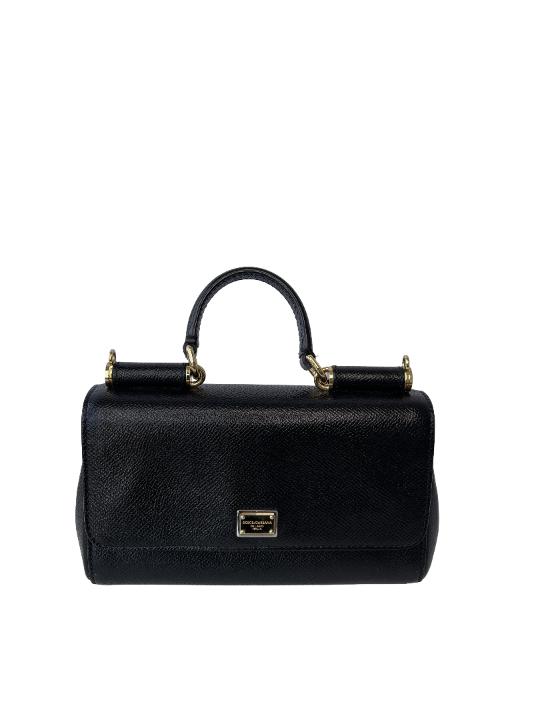 Dolce & Gabbana Black Sicily Crossbody Bag