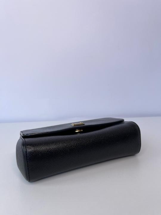 Dolce & Gabbana Black Sicily Crossbody Bag
