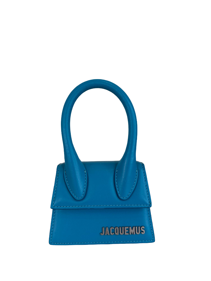 Jacquemus Le Chiquito Mini Turquoise Metallic Strap