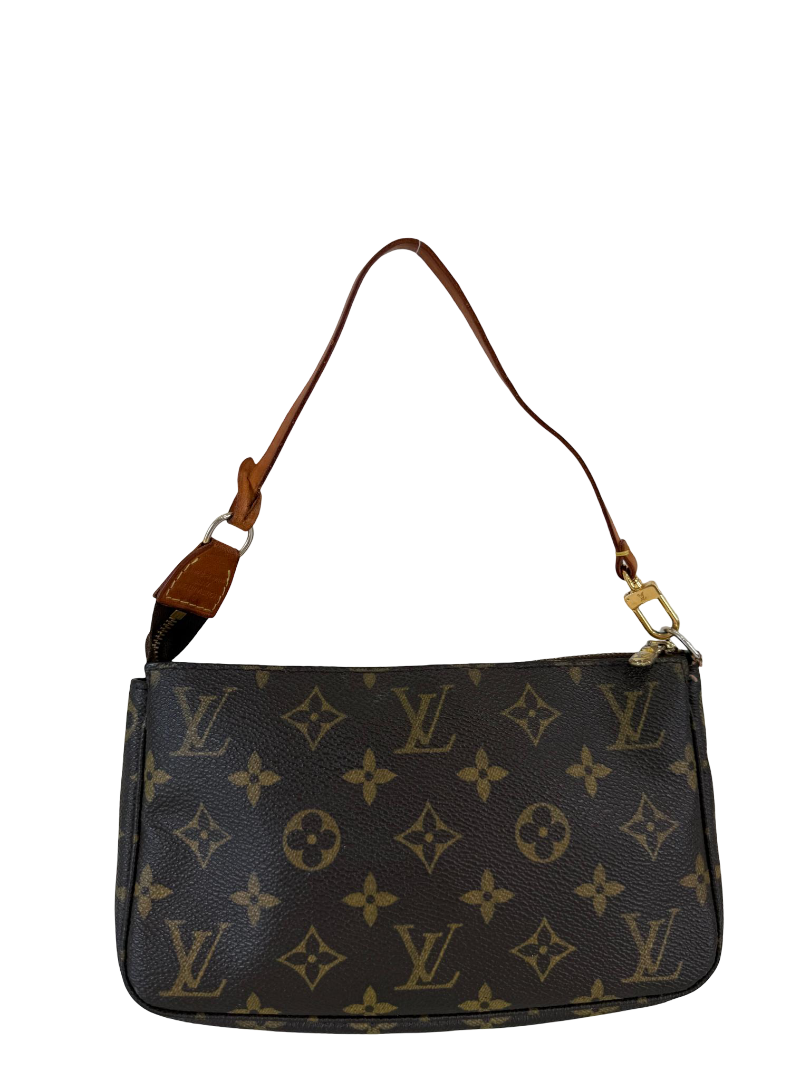 Louis Vuitton Pochette Accessoires Monogram Canvas and Longer Strap Included