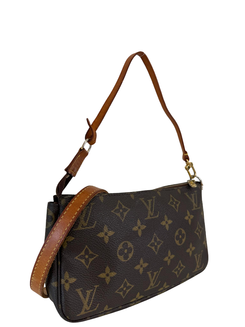 Louis Vuitton Pochette Accessoires Monogram Canvas and Longer Strap Included