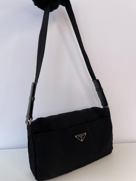 Prada Black Tessuto Crossbody Bag