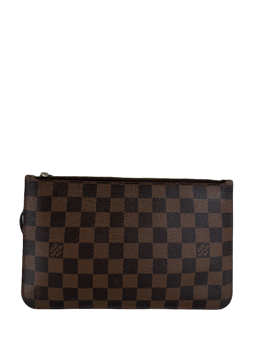 Louis Vuitton Neverfull Pochette Damier Ebene Canvas