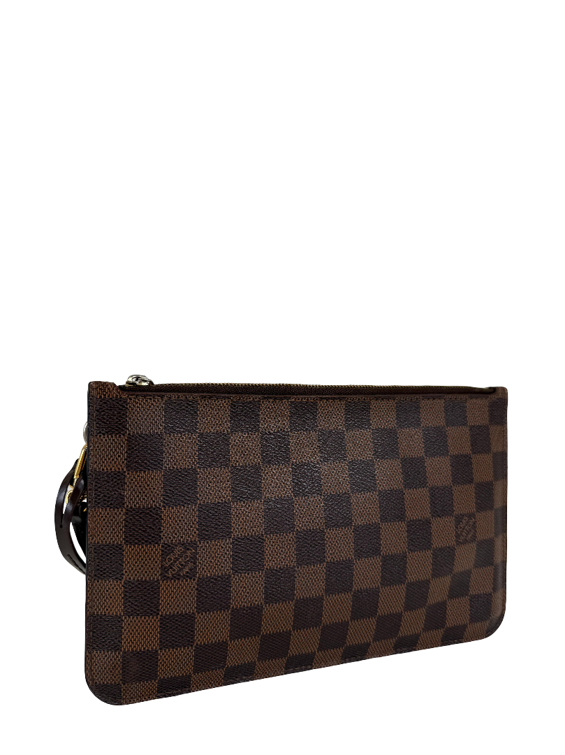 Louis Vuitton Neverfull Pochette Damier Ebene Canvas