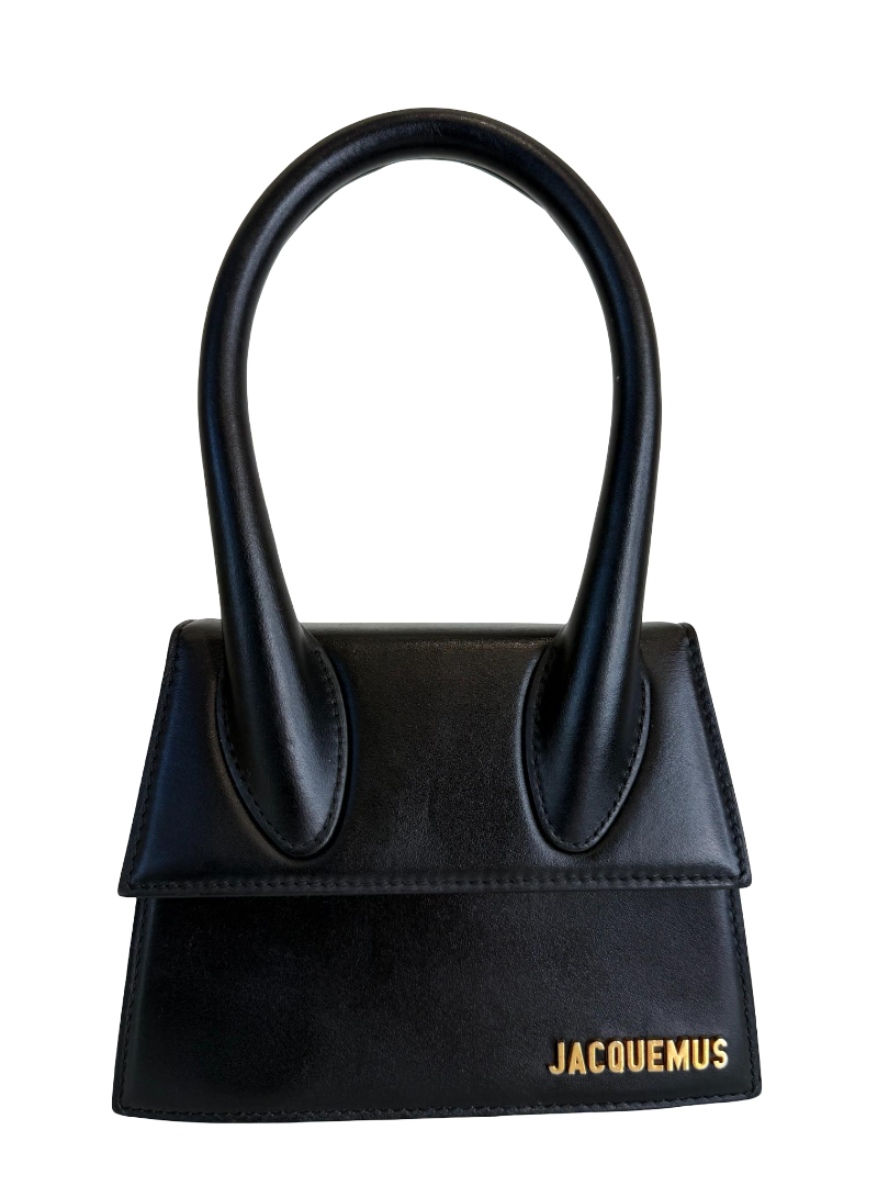 Jacquemus Le Chiquito Medium Black Leather Handbag