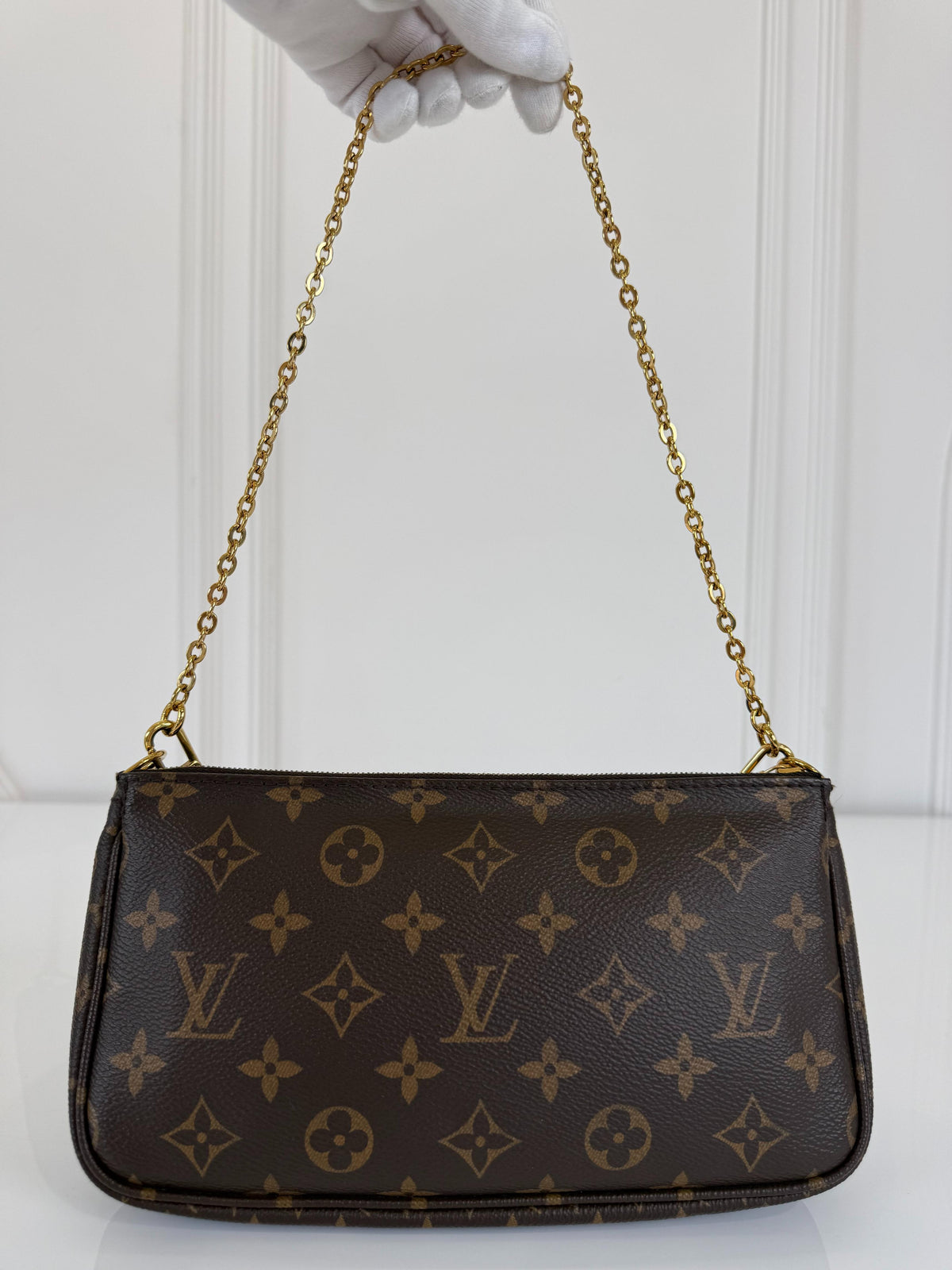 Louis Vuitton Multi Pochette Accessoires Khaki Strap Monogram Canvas