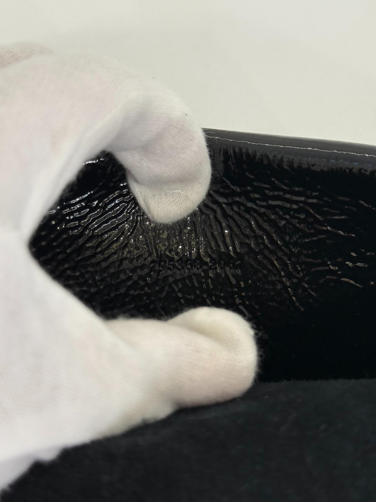 Gucci Mini Dionysus Black Crinkled Patent Leather Bag