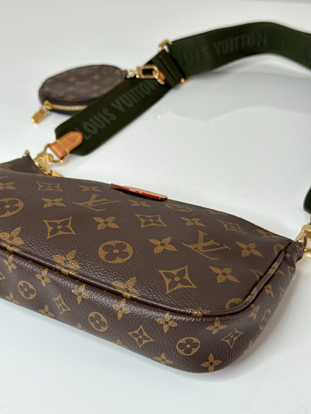 Louis Vuitton Multi Pochette Accessoires Khaki Strap Monogram Canvas