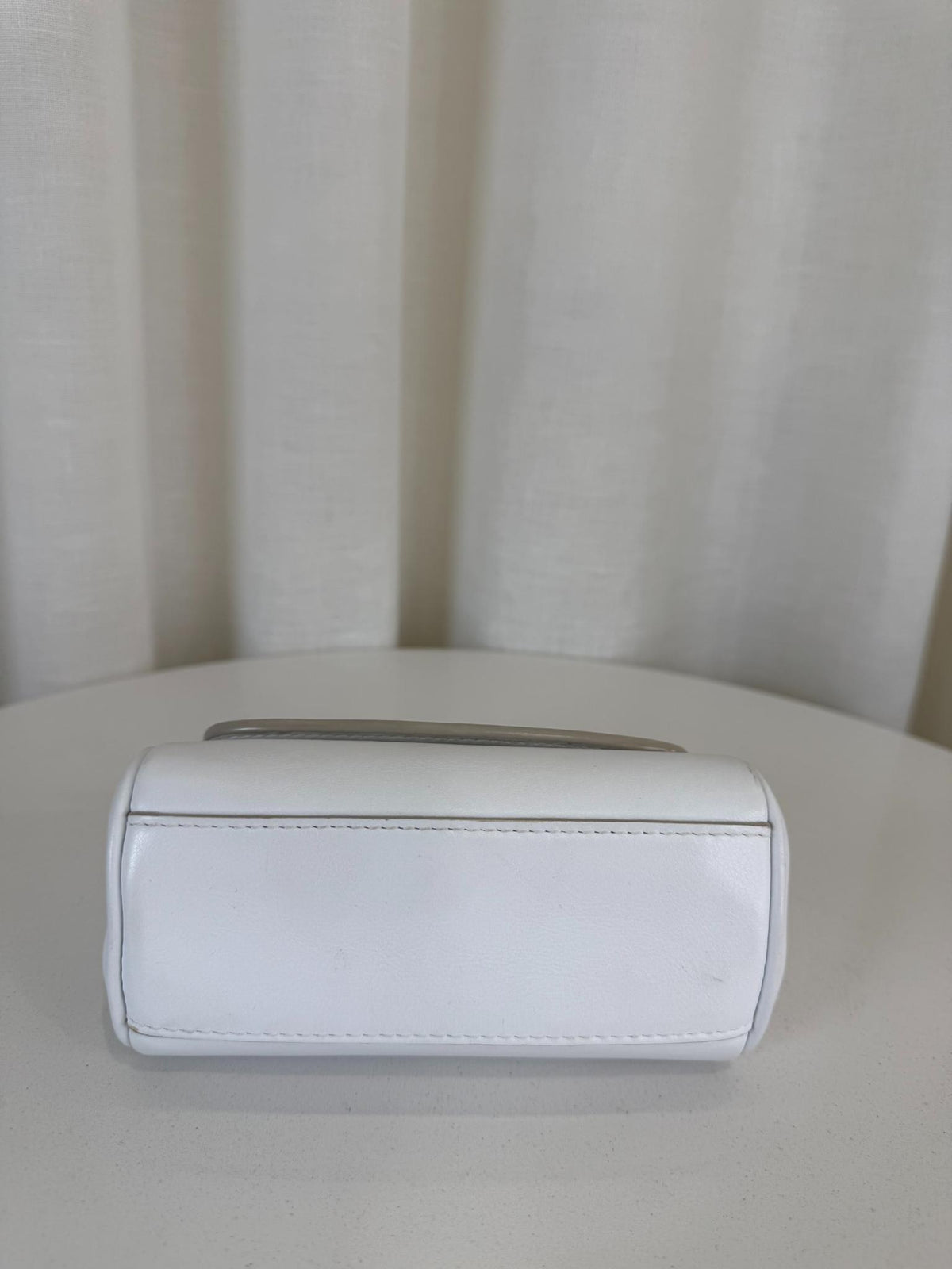 Dolce Gabbana Mini Miss Sicily White Smooth Leather