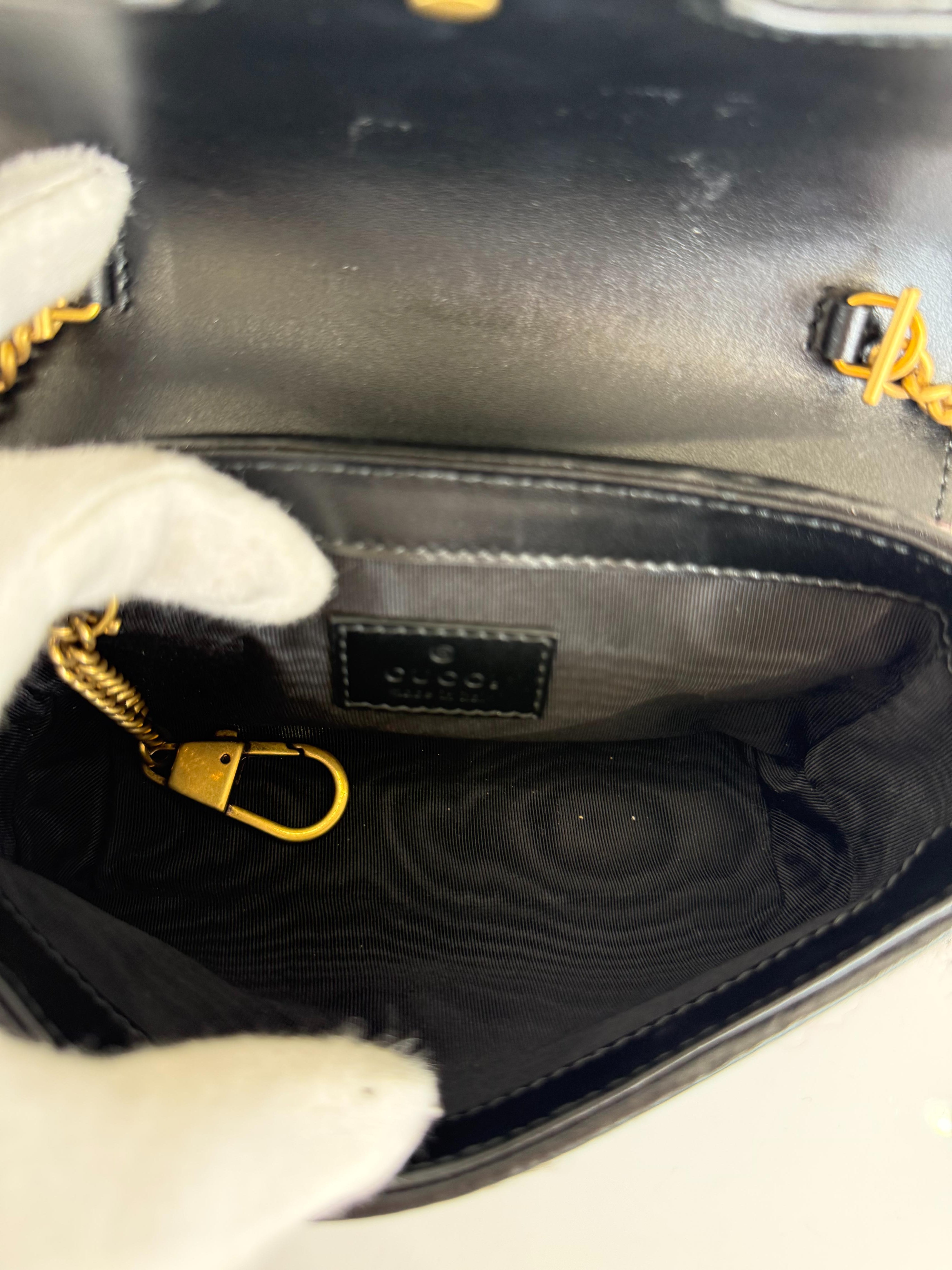 Gucci GG Marmont Super Mini Tweed Calfskin Spicy Check Multicolor