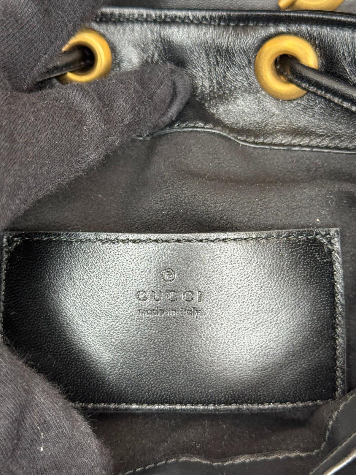 Gucci GG Marmont Black Matelasse Backpack
