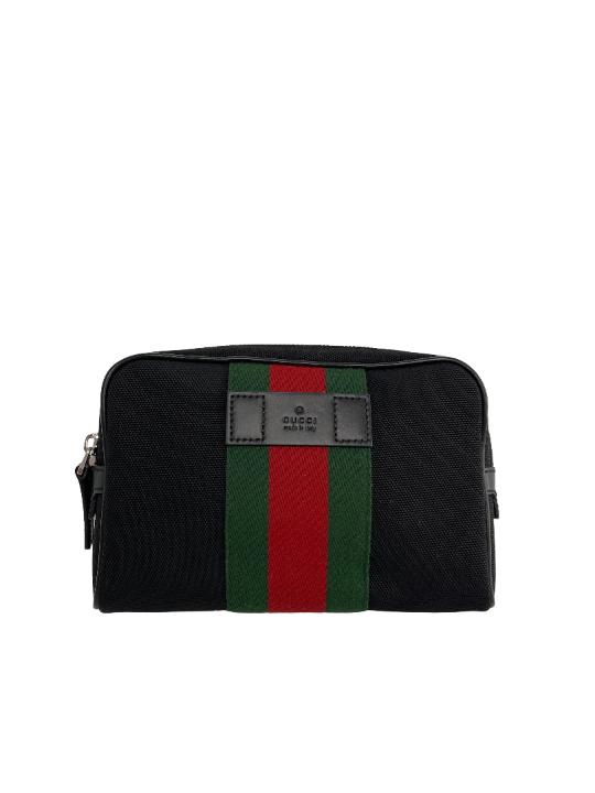 Gucci Web Monogram Canvas Slim Belt Bag