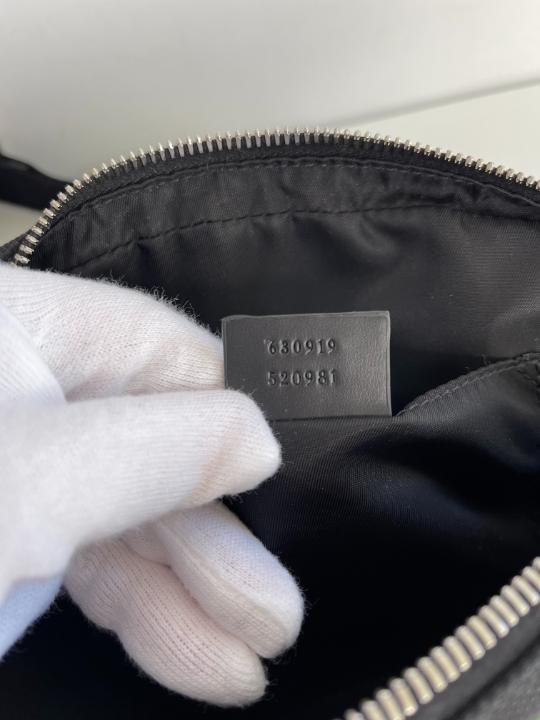 Gucci Web Monogram Canvas Slim Belt Bag