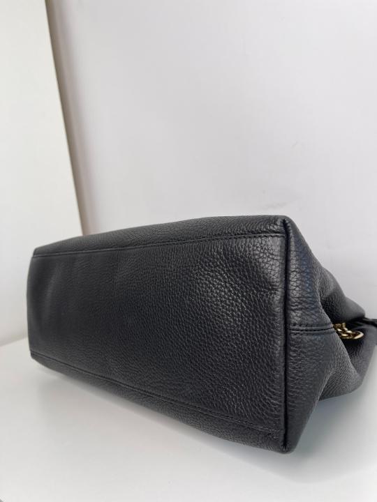 Gucci Pebbled Calfskin Medium Soho Chain Shoulder Bag