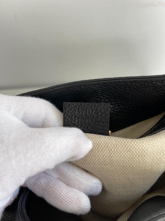 Gucci Pebbled Calfskin Medium Soho Chain Shoulder Bag