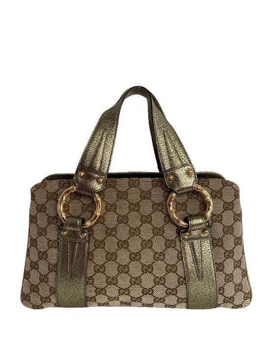 Gucci by Tom Ford GG Gold Bamboo Ring Handbag