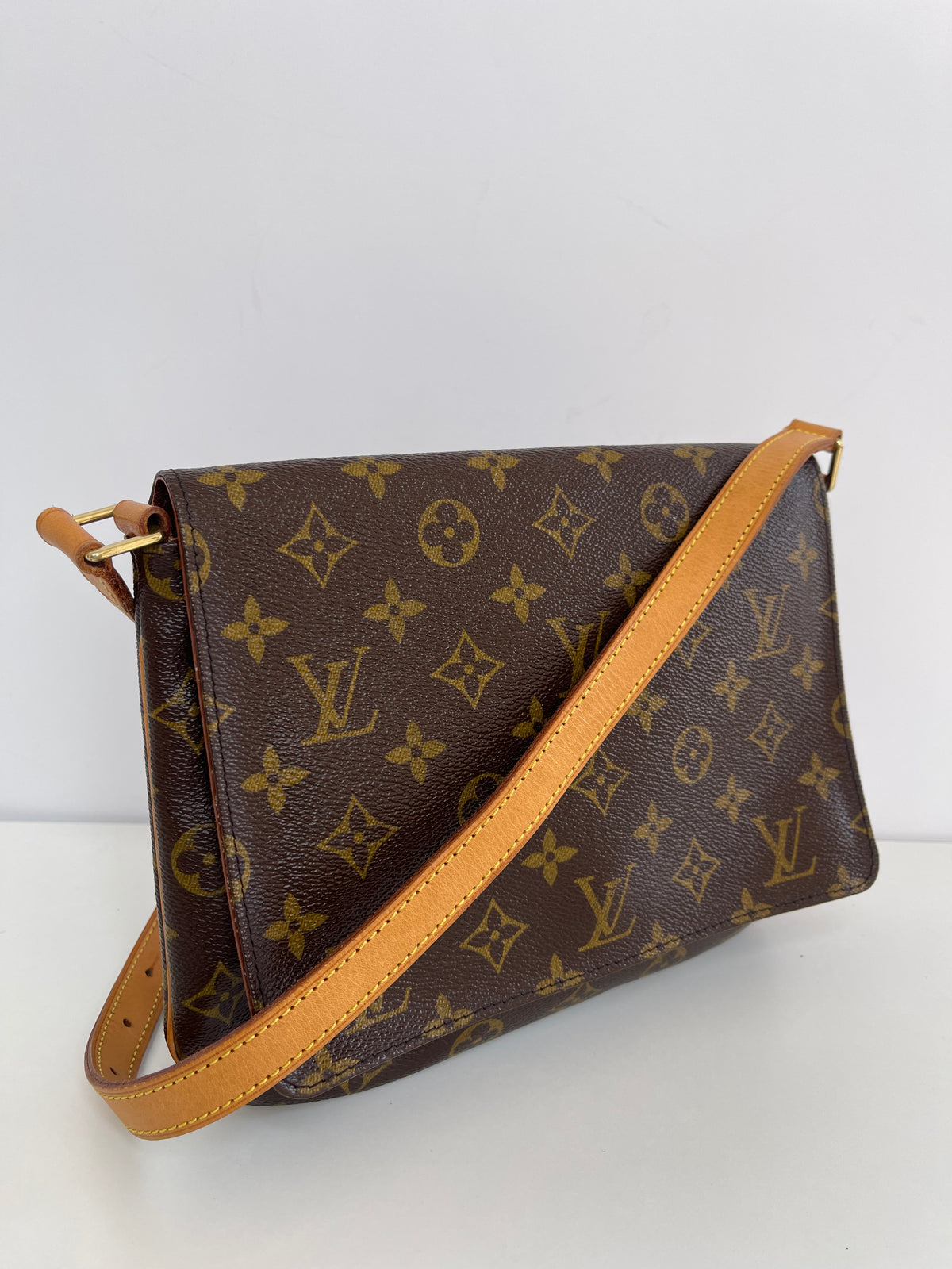 Louis Vuitton Musette Tango Monogram Canvas Flap Shoulder Bag