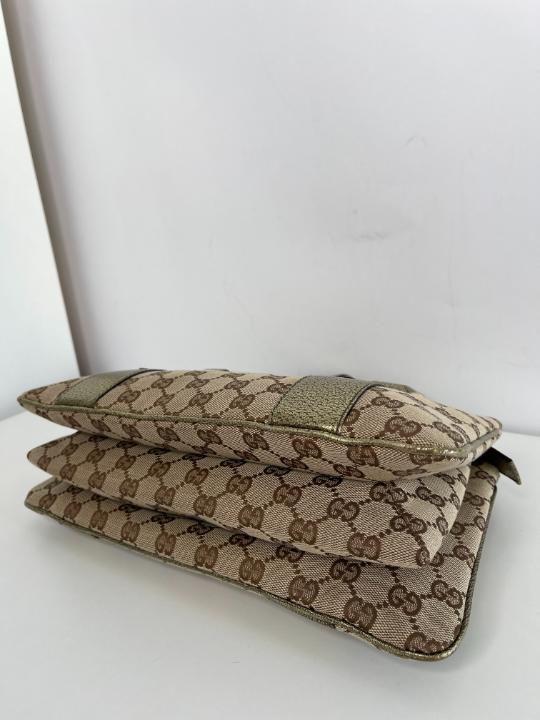 Gucci by Tom Ford GG Gold Bamboo Ring Handbag