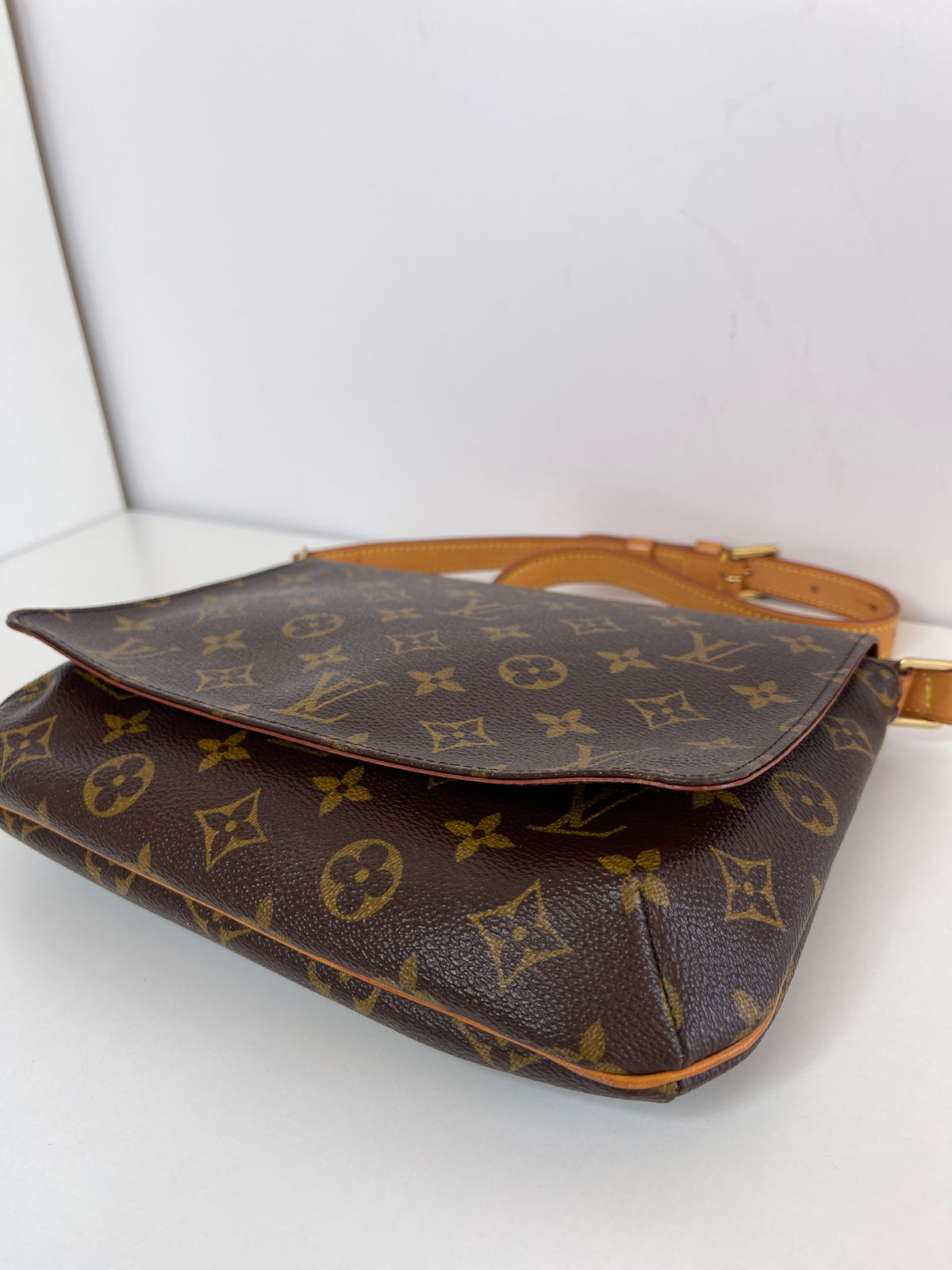 Louis Vuitton Musette Tango Monogram Canvas Flap Shoulder Bag