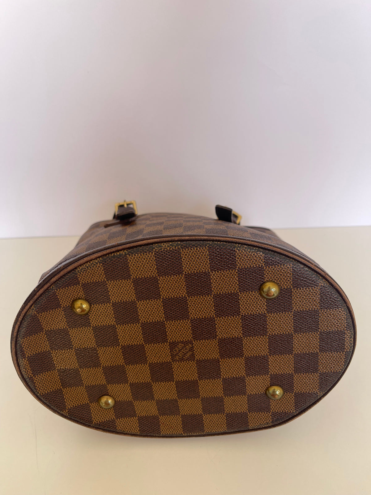Louis Vuitton Bucket PM Damier Ebene with Pouch