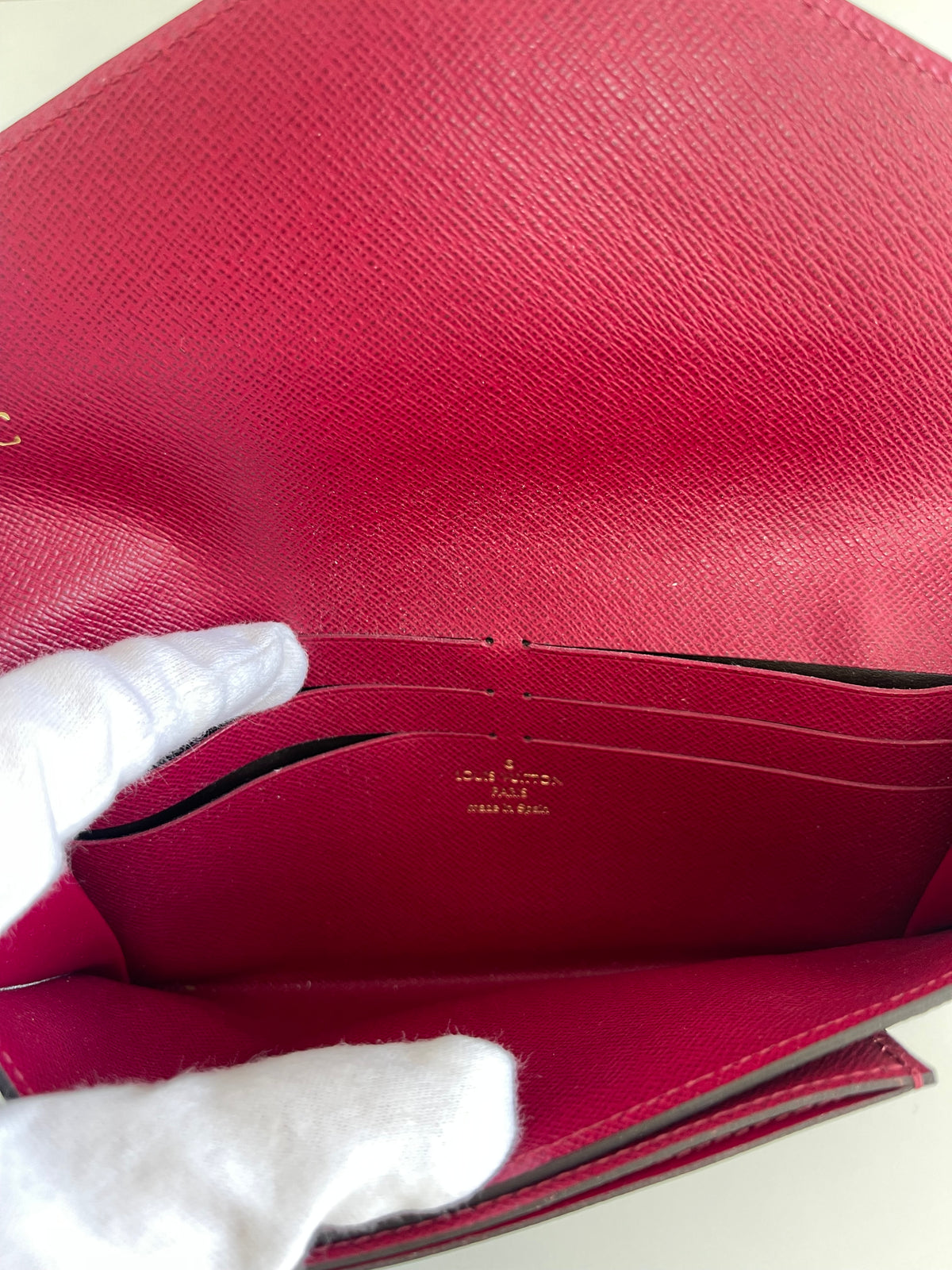 Louis Vuitton Jeanne Wallet Fuchsia Monogram Canvas