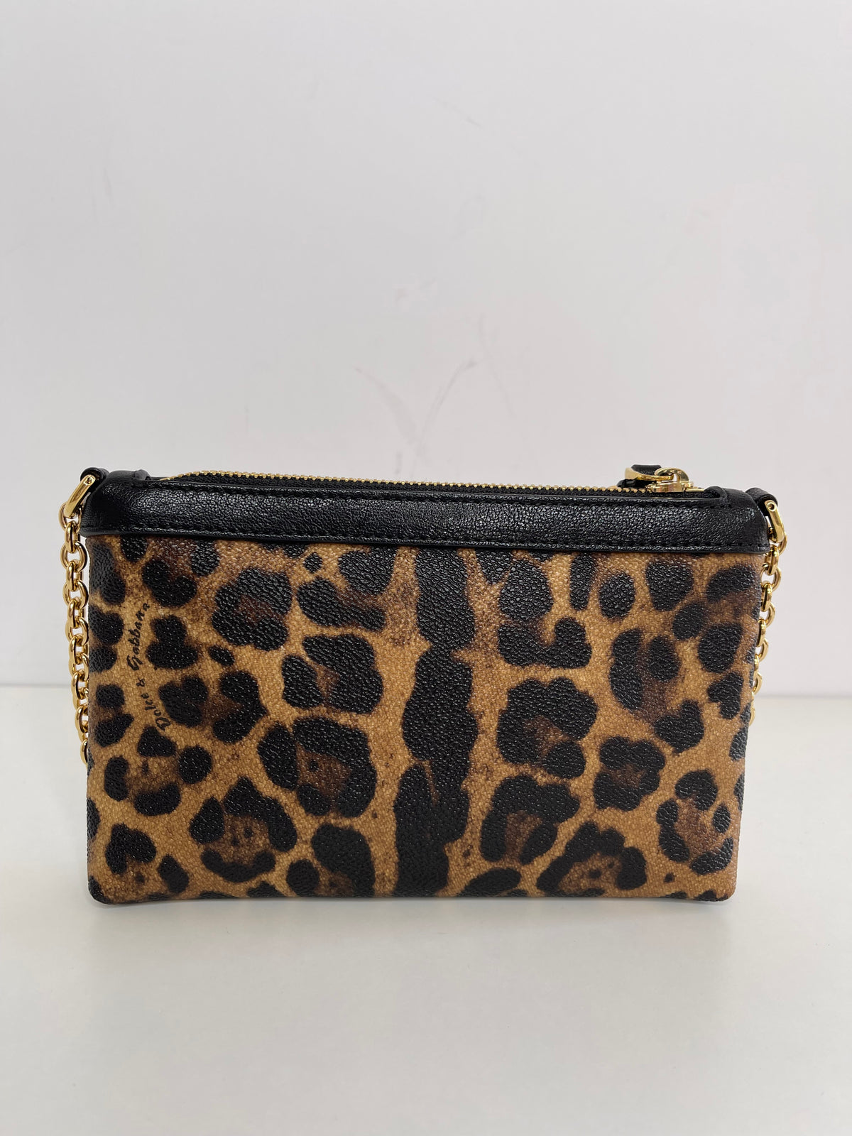 Dolce & Gabbana Leopard Print Crossbody Mini Pochette