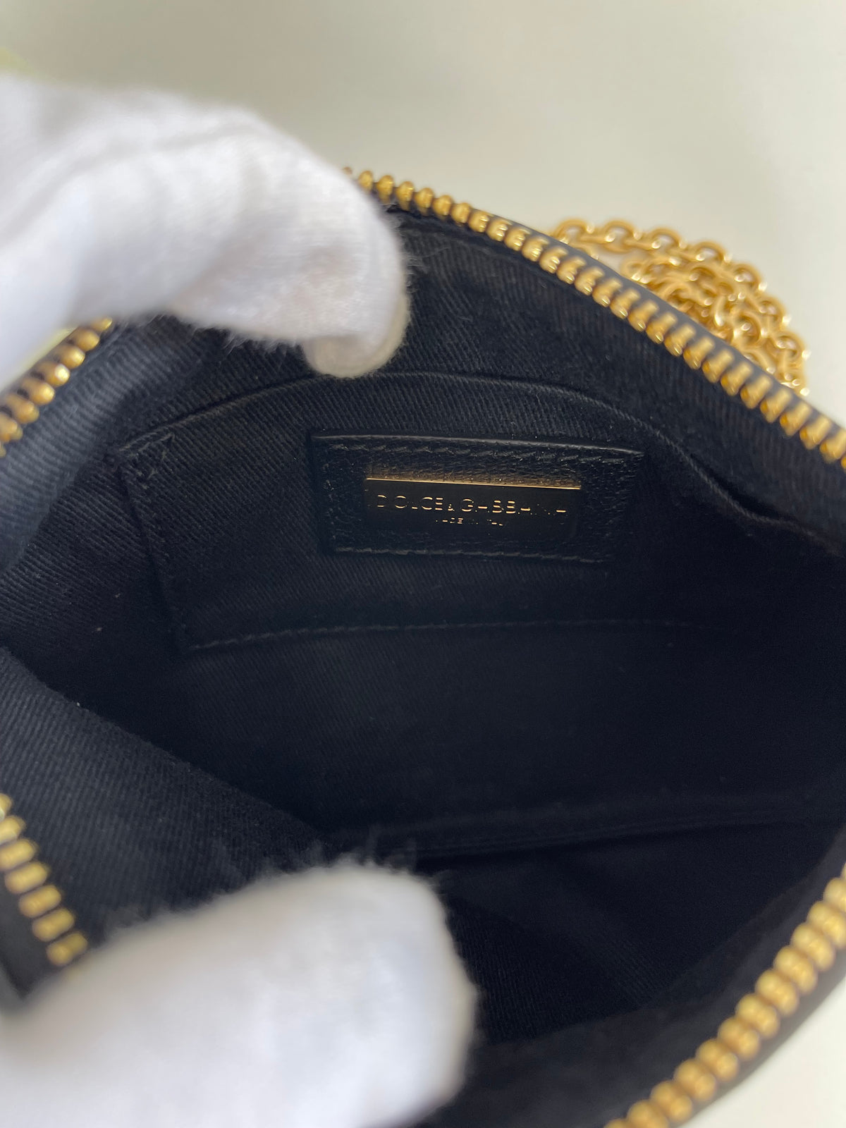 Dolce & Gabbana Leopard Print Crossbody Mini Pochette