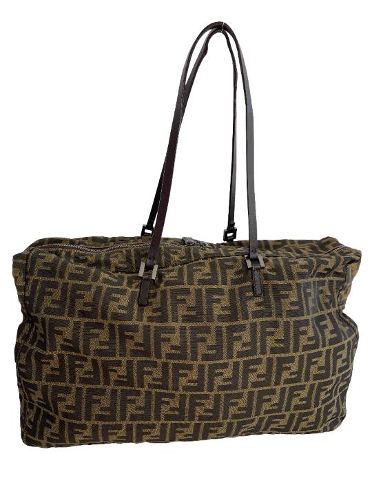Fendi Brown Zucca Canvas Tote Bag
