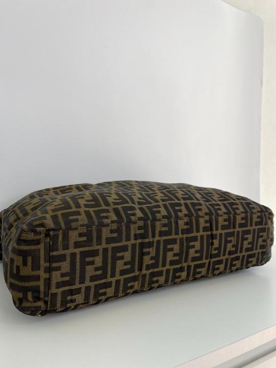 Fendi Brown Zucca Canvas Tote Bag