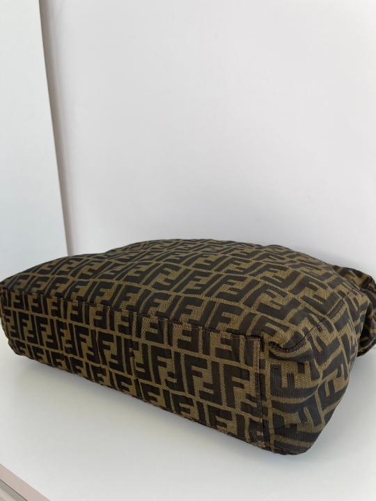 Fendi Brown Zucca Canvas Tote Bag