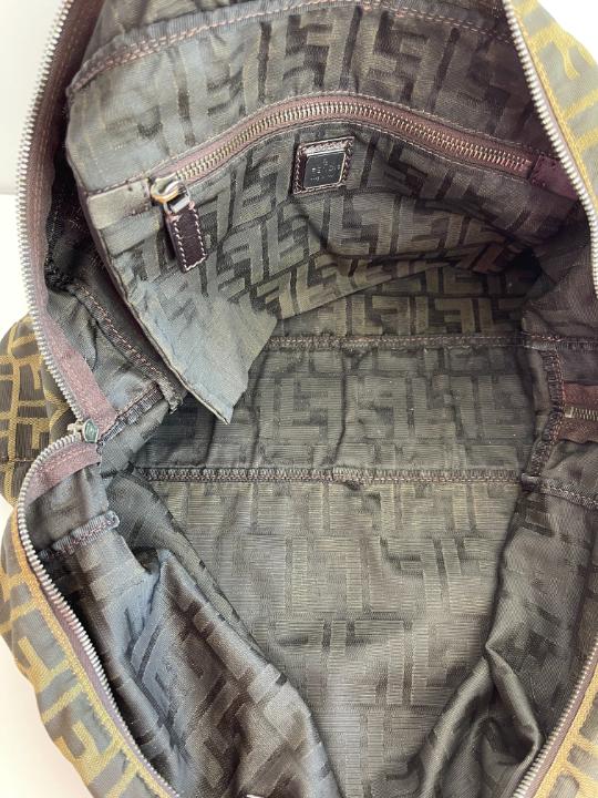 Fendi Brown Zucca Canvas Tote Bag