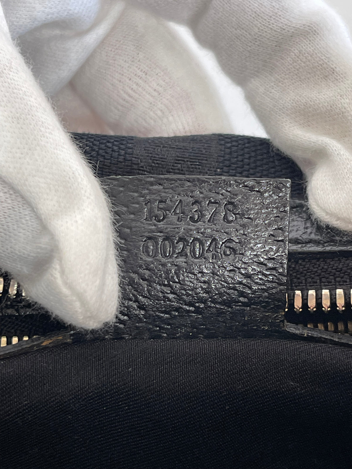 Gucci Monogram Bamboo Horsebit Amalfi Hobo Black
